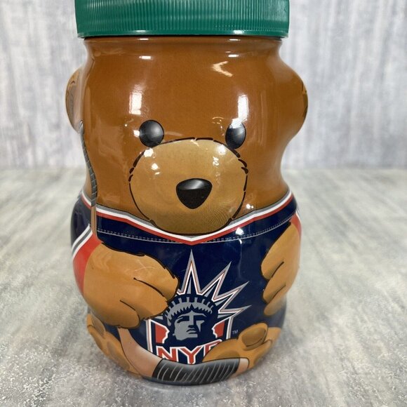 Kraft Peanut Butter Glass Coin Jar New York Rangers 2002 Piggy Bank - Picture 11 of 11